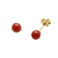 Orecchini Orelù Donna in Oro giallo Pasta di corallo 0010091RRA - 0010091RRA